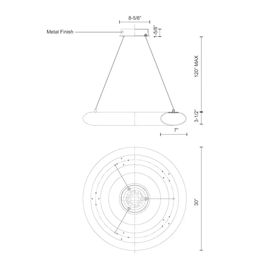 Cumulus 30-Inch Pendant Light - Image 4