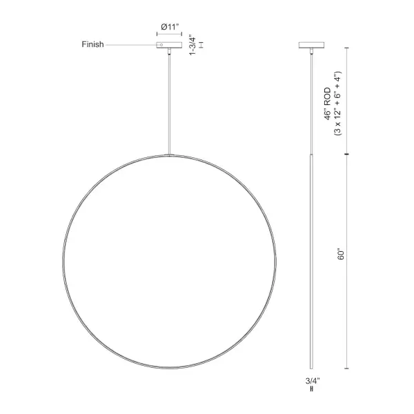 Cirque 60-Inch Pendant Light - Image 11