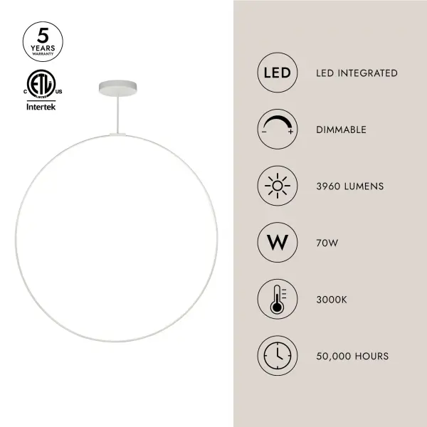 Cirque 60-Inch Pendant Light - Image 8