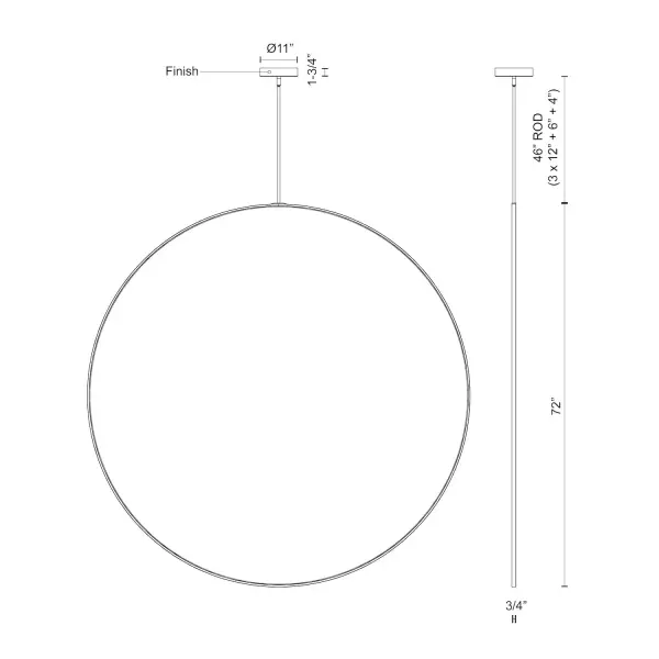 Cirque 72-Inch Pendant Light - Image 6