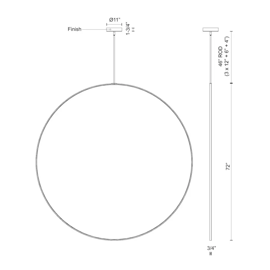 Cirque 72-Inch Pendant Light - Image 6