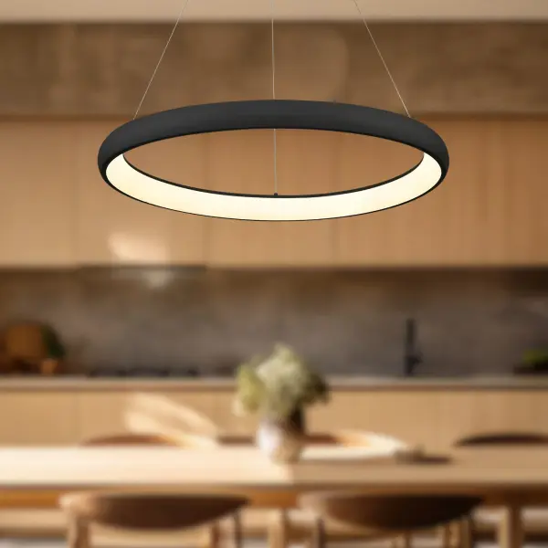 Cortana 32-Inch White Pendant Light - Image 6