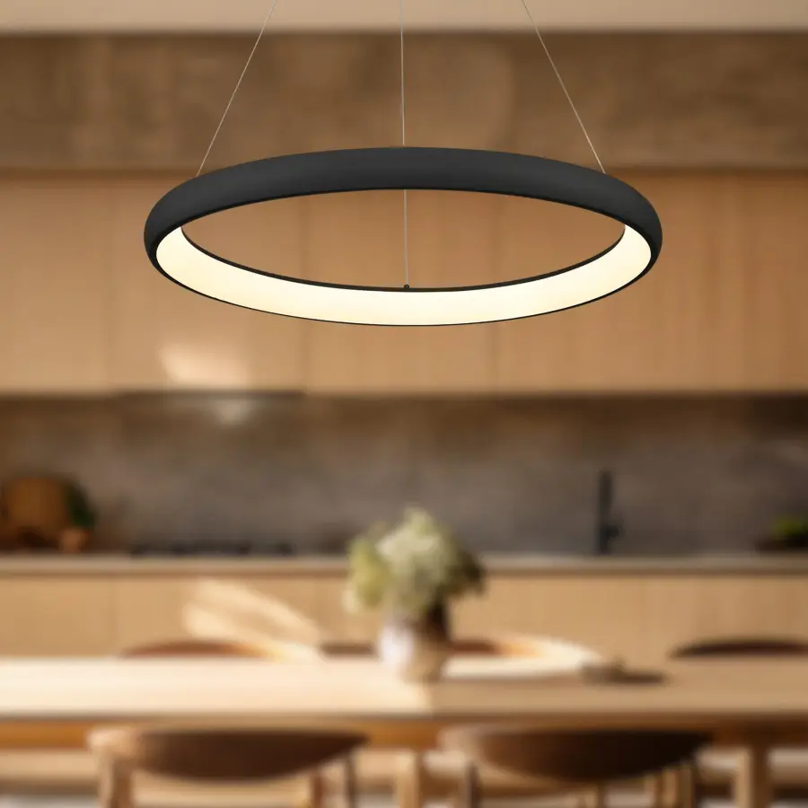 Cortana 32-Inch White Pendant Light - Image 6