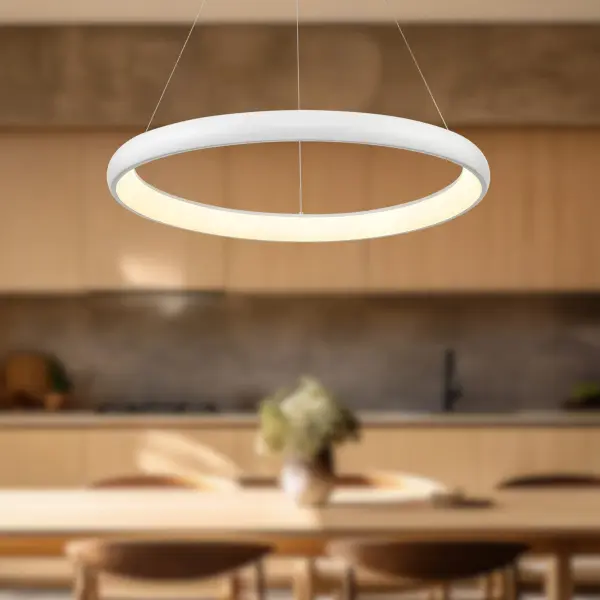 Cortana 32-Inch White Pendant Light - Image 7
