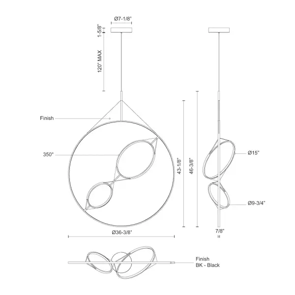 Serif 36-Inch Pendant Light - Image 5