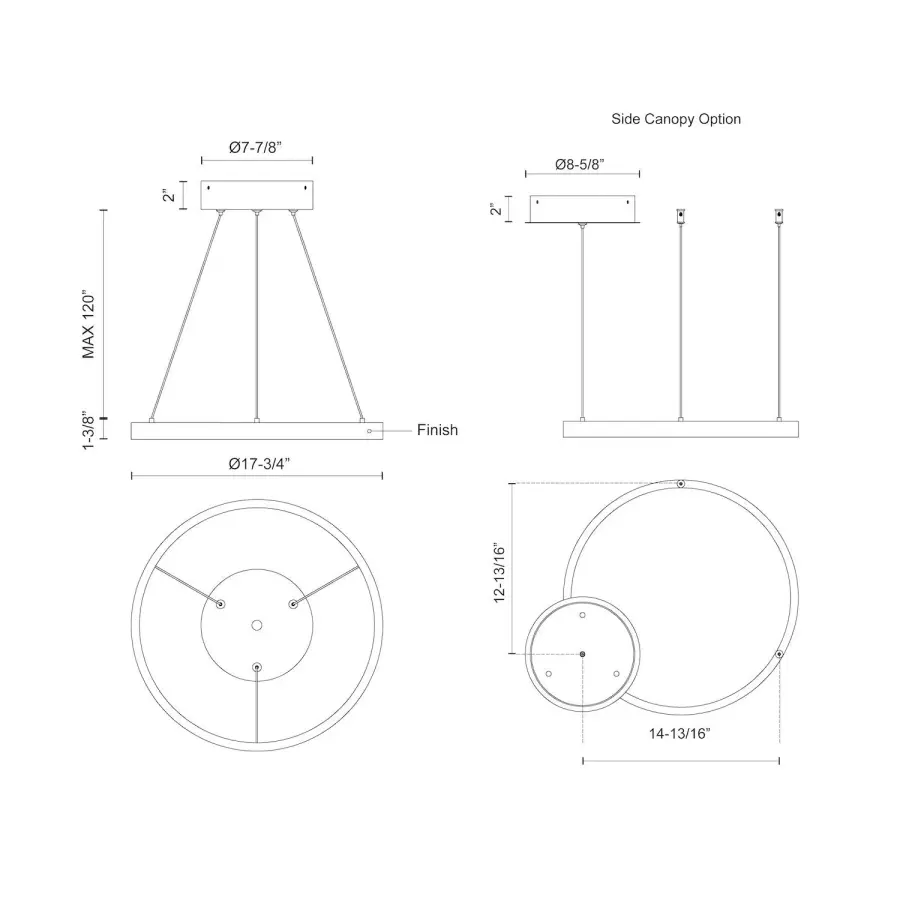 Cerchio 18-Inch Pendant Light - Image 13