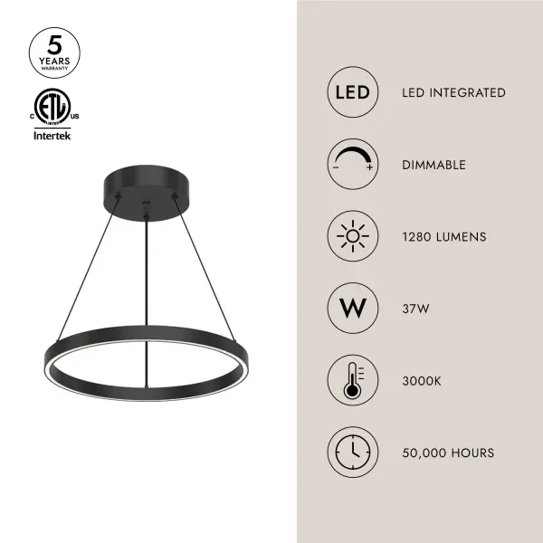 Cerchio 18-Inch Pendant Light - Image 10