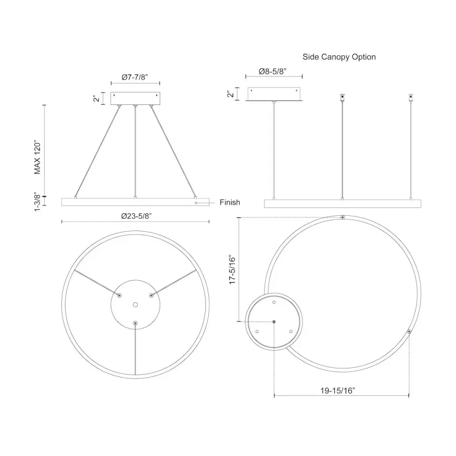 Sleek Modern Linear Pendant with Integrated LED Technology - Image 14