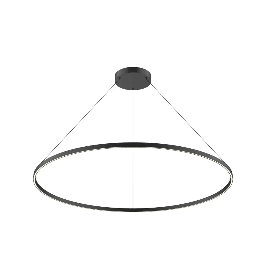Cerchio 60-Inch Pendant in Brushed Gold - Image 1