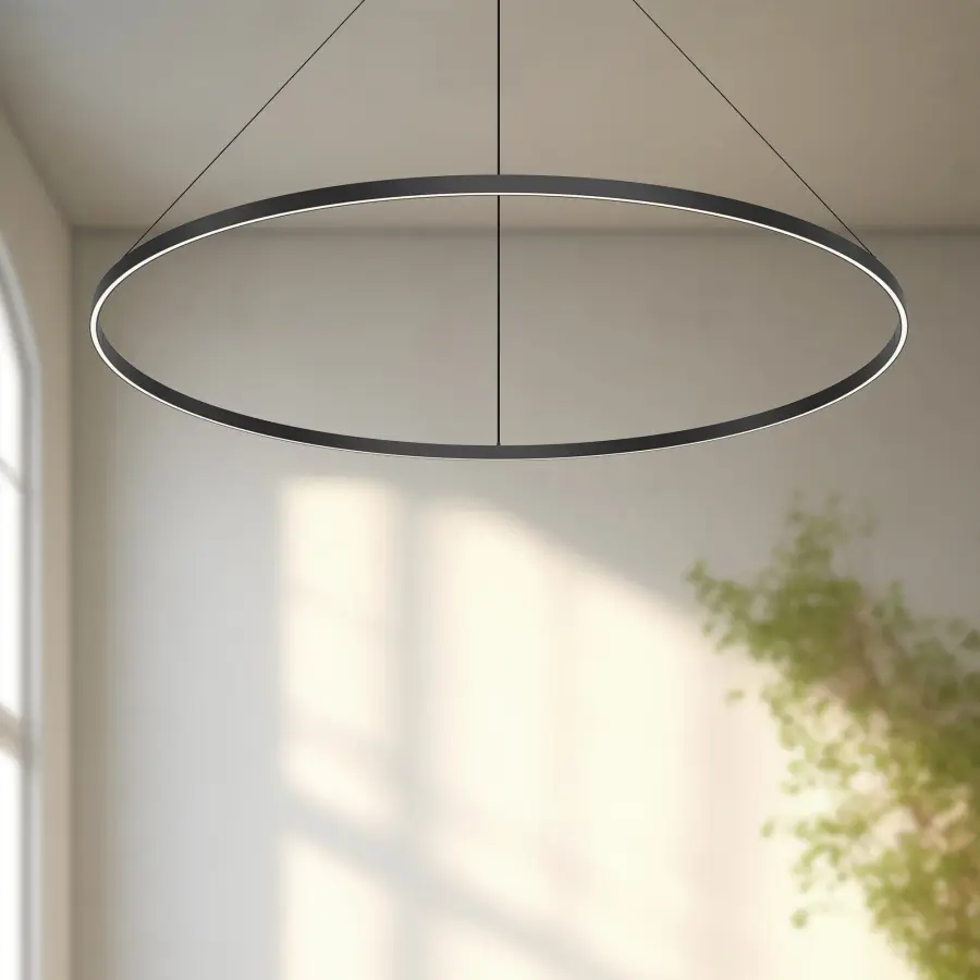 Cerchio 60-Inch Pendant Light in Brushed Gold - Image 2