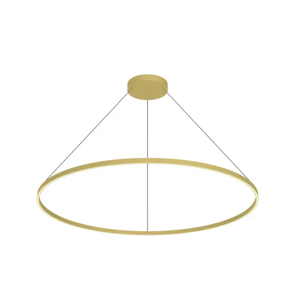 Cerchio 60-Inch Pendant in Brushed Gold - Image 12