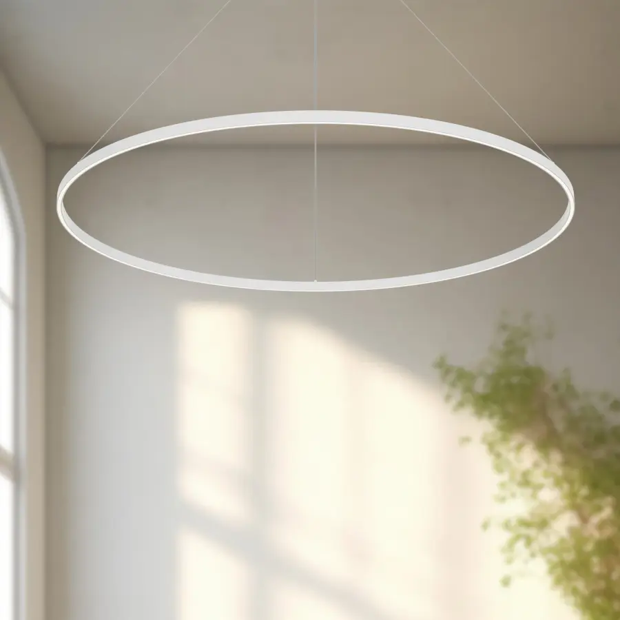 Cerchio 60-Inch Pendant Light in Brushed Gold - Image 5