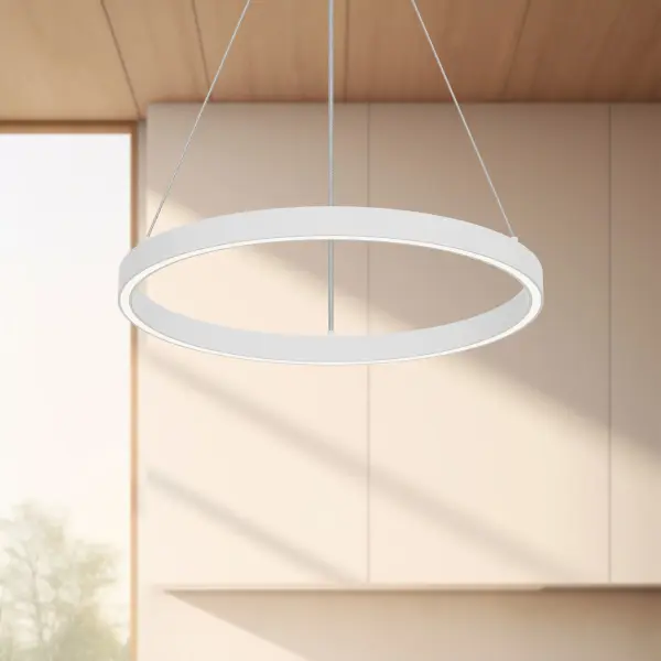 Modern Circular Pendant with Sophisticated Up/Down Lighting - Image 5