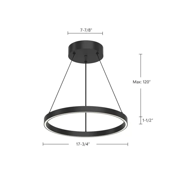 Modern Circular Pendant with Sophisticated Up/Down Lighting - Image 9