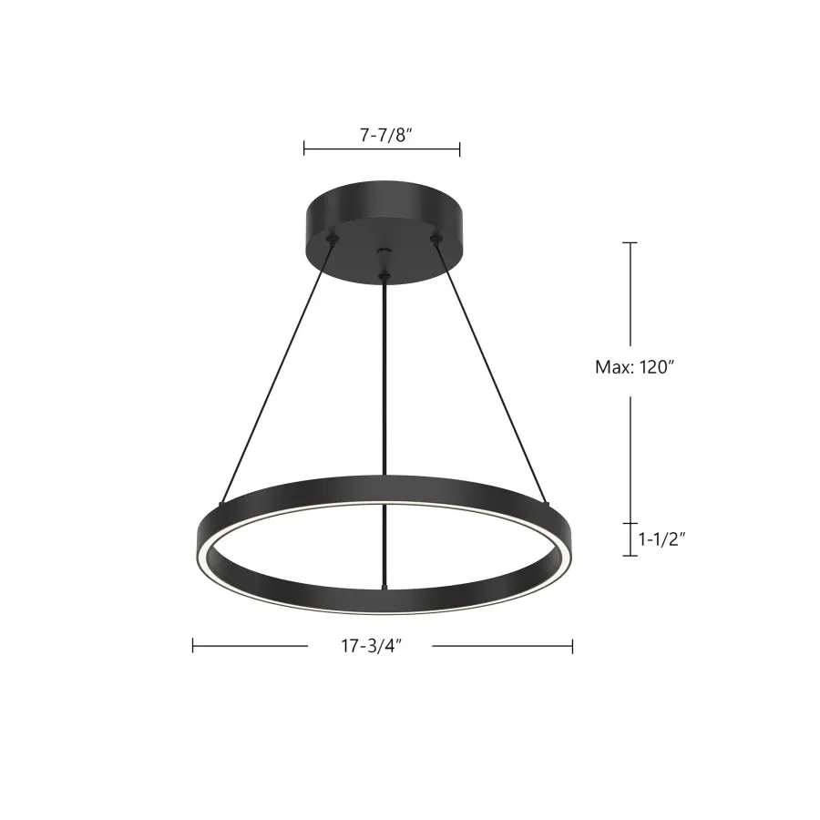 Modern Circular Pendant with Sophisticated Up/Down Lighting - Image 9