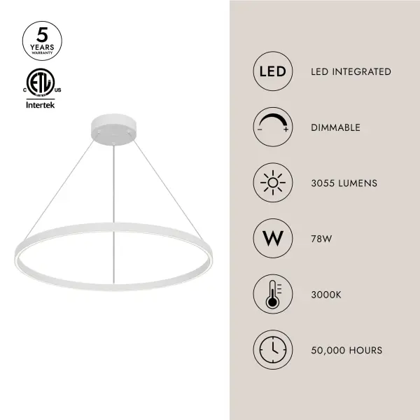Cerchio 32-Inch Up/Down Pendant - Image 10