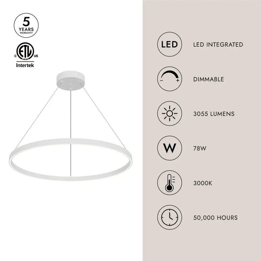Cerchio 32-Inch Up/Down Pendant - Image 10