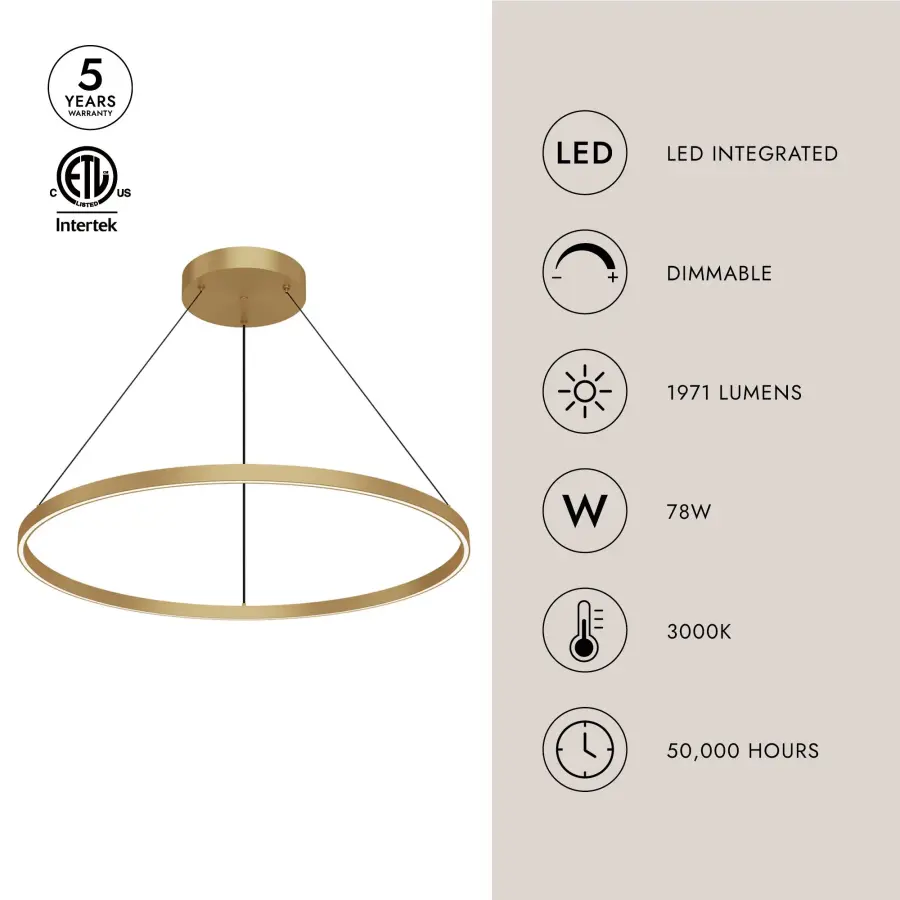 Cerchio 36" Up/Down Pendant - Image 14