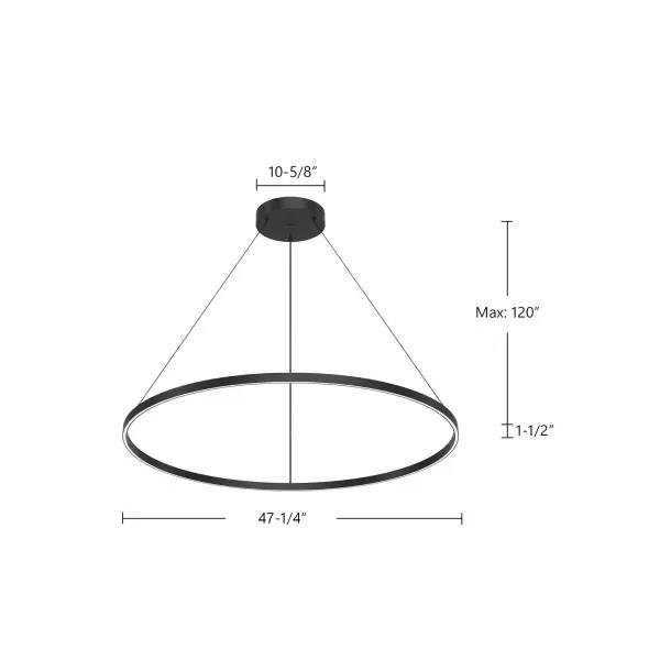 Cerchio 48" Up/Down Pendant - Image 13
