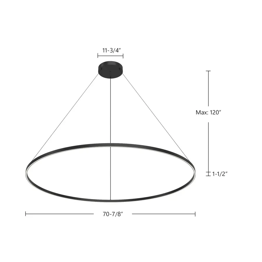 Cerchio 72" Up/Down Pendant - Image 13