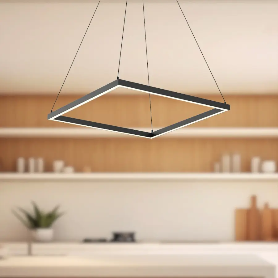 Sleek Linear Pendant with Integrated LED and Modern Aesthetic - Image 3
