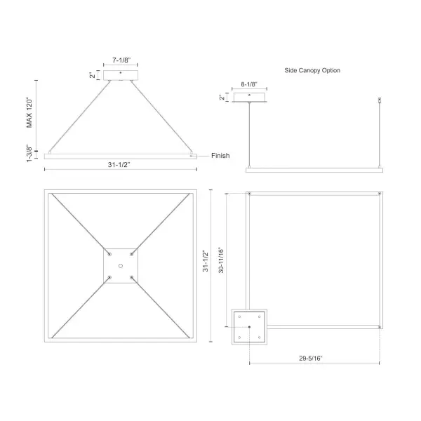 Piazza 32-Inch Linear Pendant - Image 10