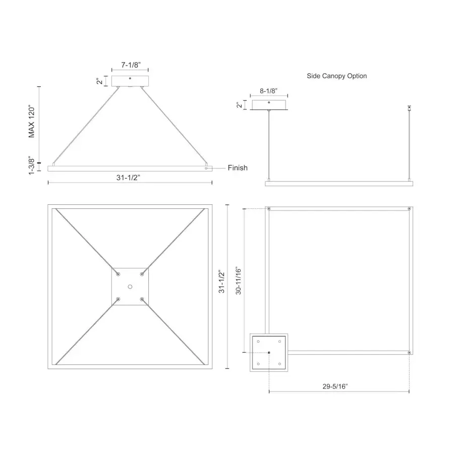 Piazza 32-Inch Linear Pendant - Image 10