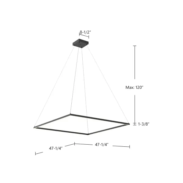 Sleek 48-Inch Linear Pendant with Integrated LED and Modern Profile - Image 10