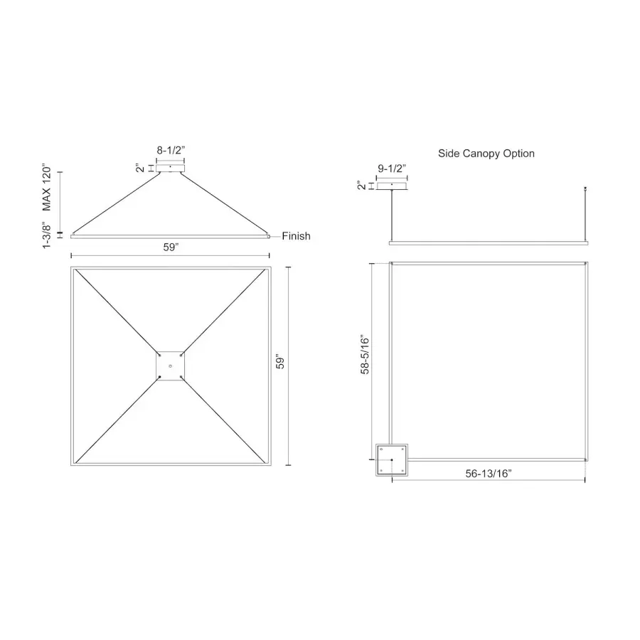 Piazza 60-Inch Linear Pendant - Image 11