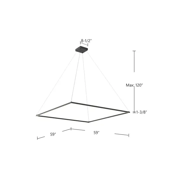 Piazza 60-Inch Linear Pendant - Image 10