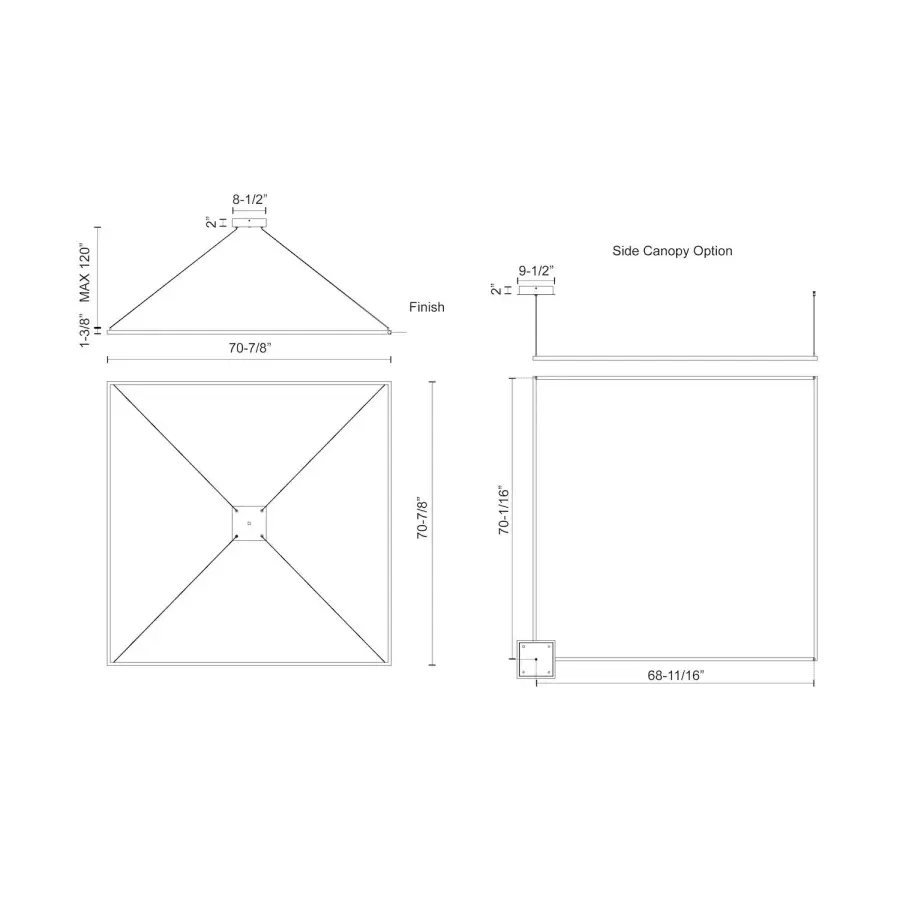 Piazza 72-Inch Linear Pendant - Image 6