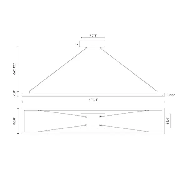 Sleek Linear Pendant Perfect for Modern Kitchen Islands & Dining Tables - Image 16