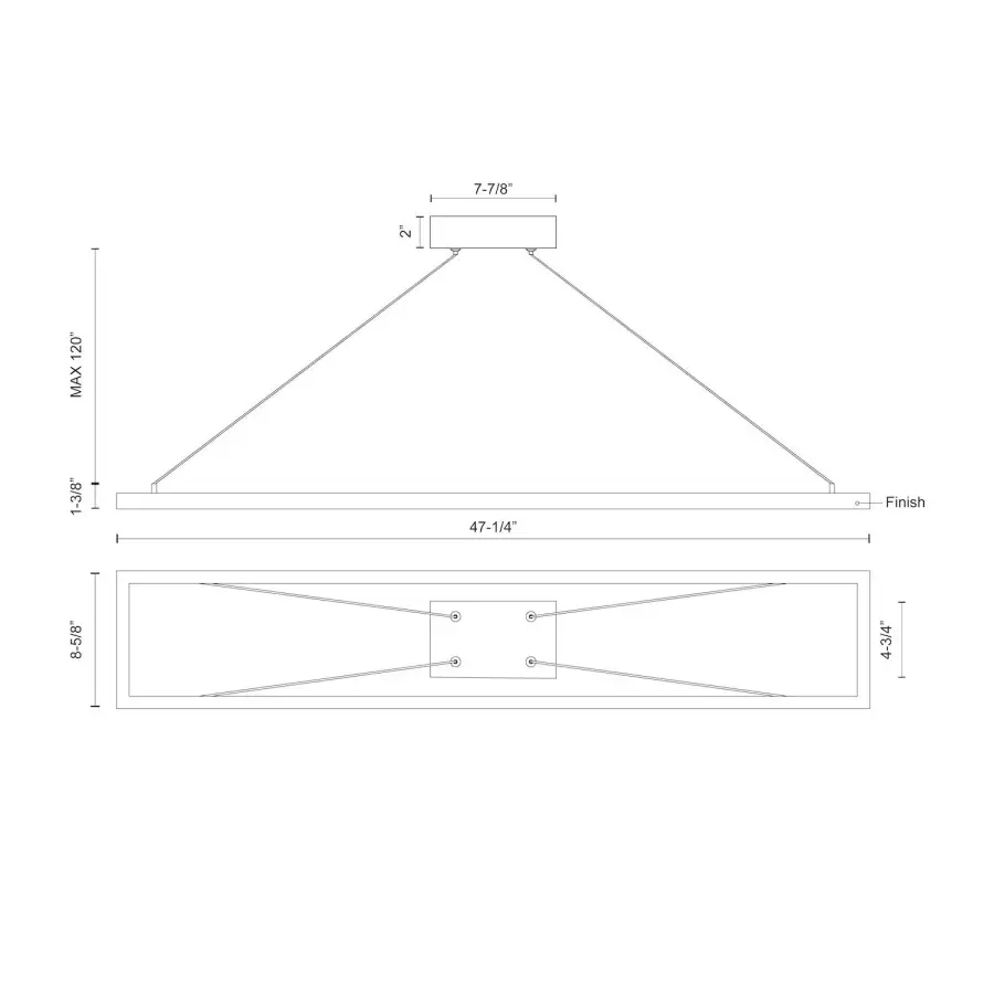Sleek Linear Pendant Perfect for Modern Kitchen Islands & Dining Tables - Image 16