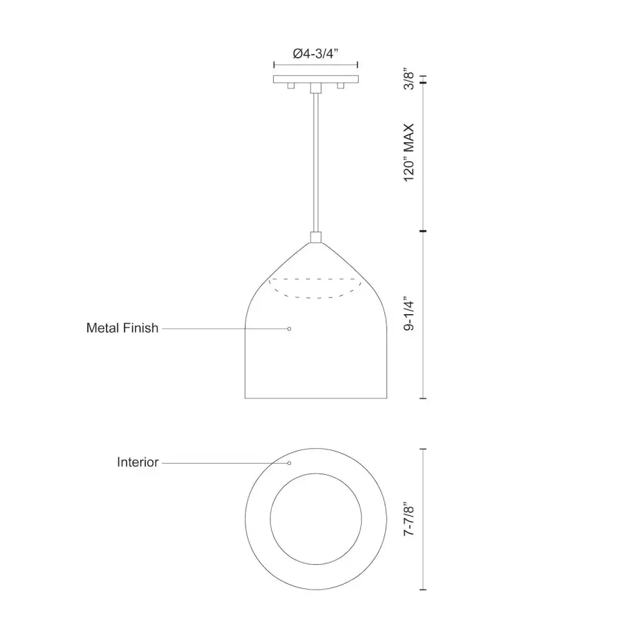 Helena 8-Inch LED Pendant - Image 9