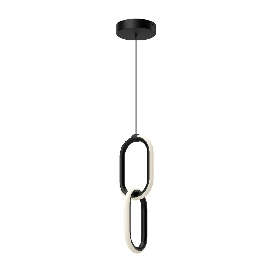 Airen 15-Inch Pendant Light in Matte Black - Image 1