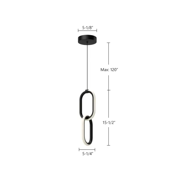 Airen 15-Inch Pendant Light in Matte Black - Image 5