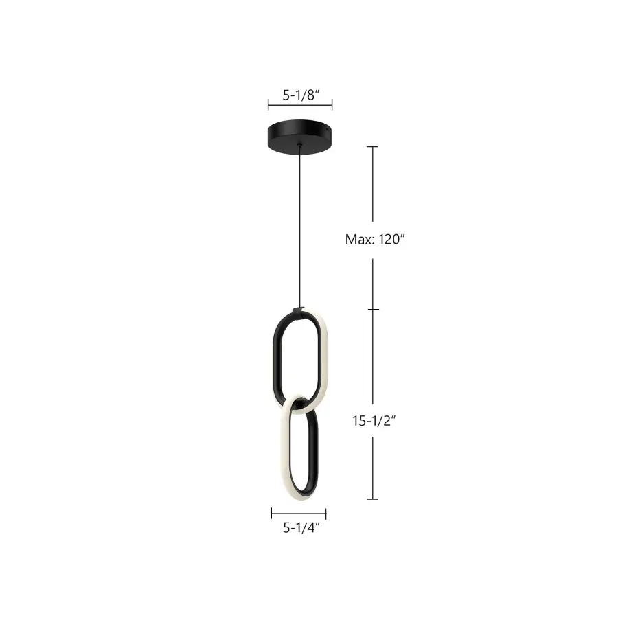 Airen 15-Inch Pendant Light in Matte Black - Image 5