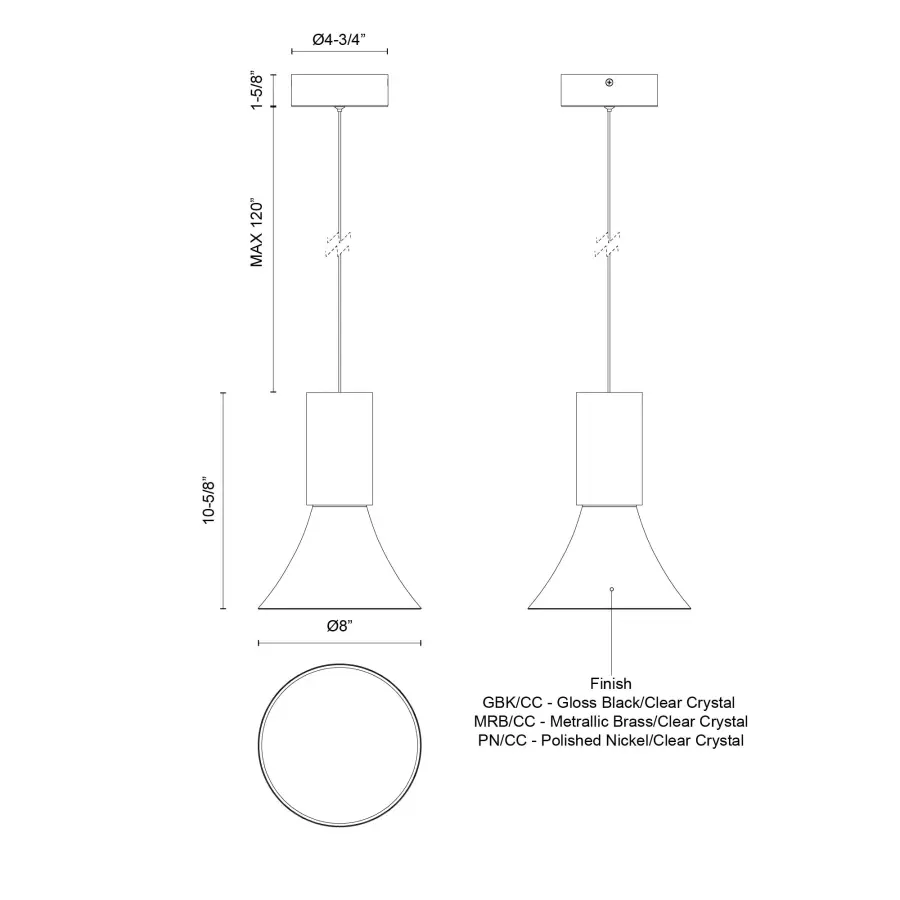 Floe 8-Inch Pendant Light - Image 17
