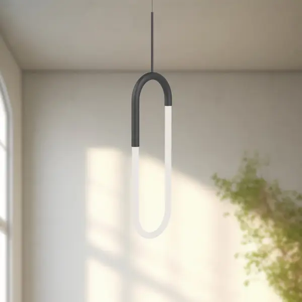 Huron 8-Inch Pendant Light in Brushed Gold - Image 3