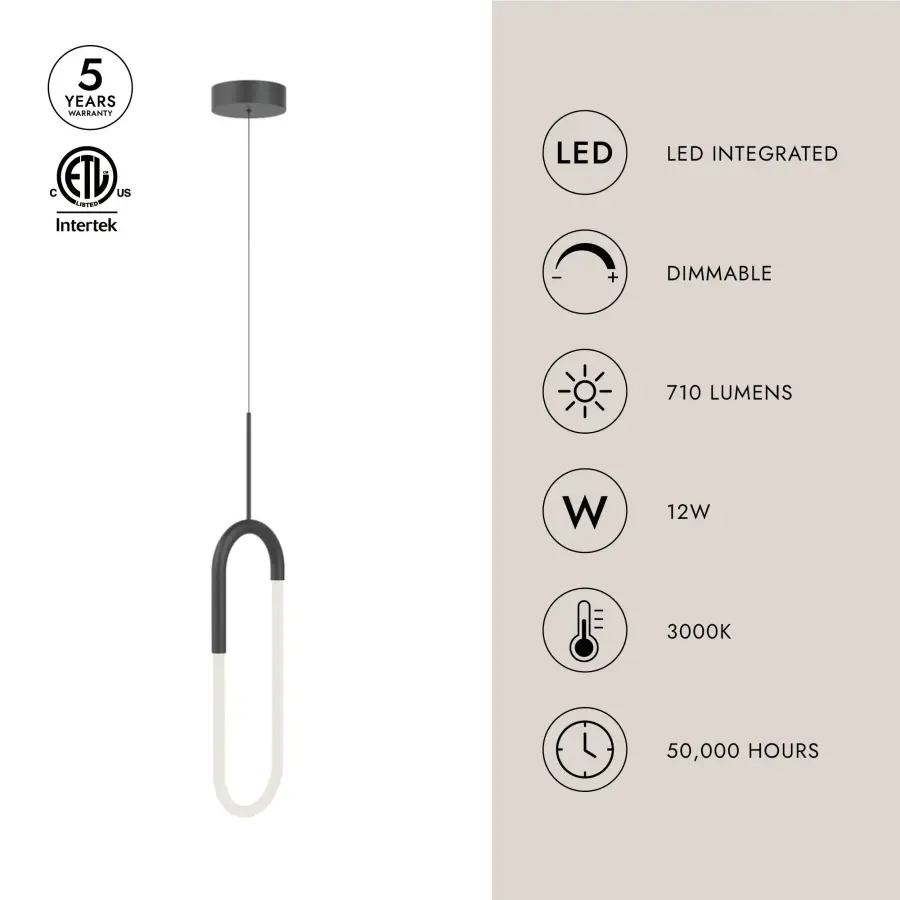 Huron 8-Inch Pendant Light in Brushed Gold - Image 7