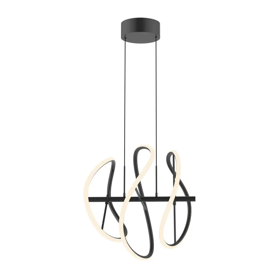 Sculptural LED Pendant with Striking Contemporary Design - Image 1