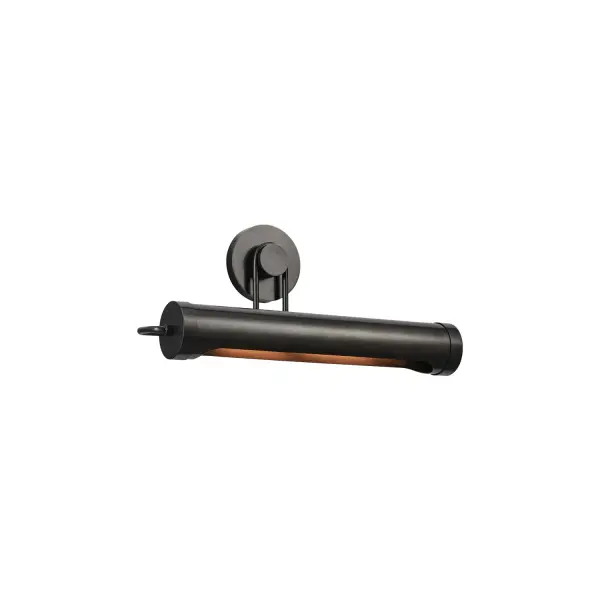 The Wynwood combines industrial hardware details with soft opal glass for a transitional look that highlights artwork beautifully. Metal loop accents and vintage machinery-inspired design bring character to any wall. - alternate view