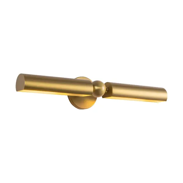 The Cole Picture Light combines jewelry-like design with practical functionality, featuring two adjustable shades for precise artwork illumination. Its mixed metal finish adds sophistication to any space.
