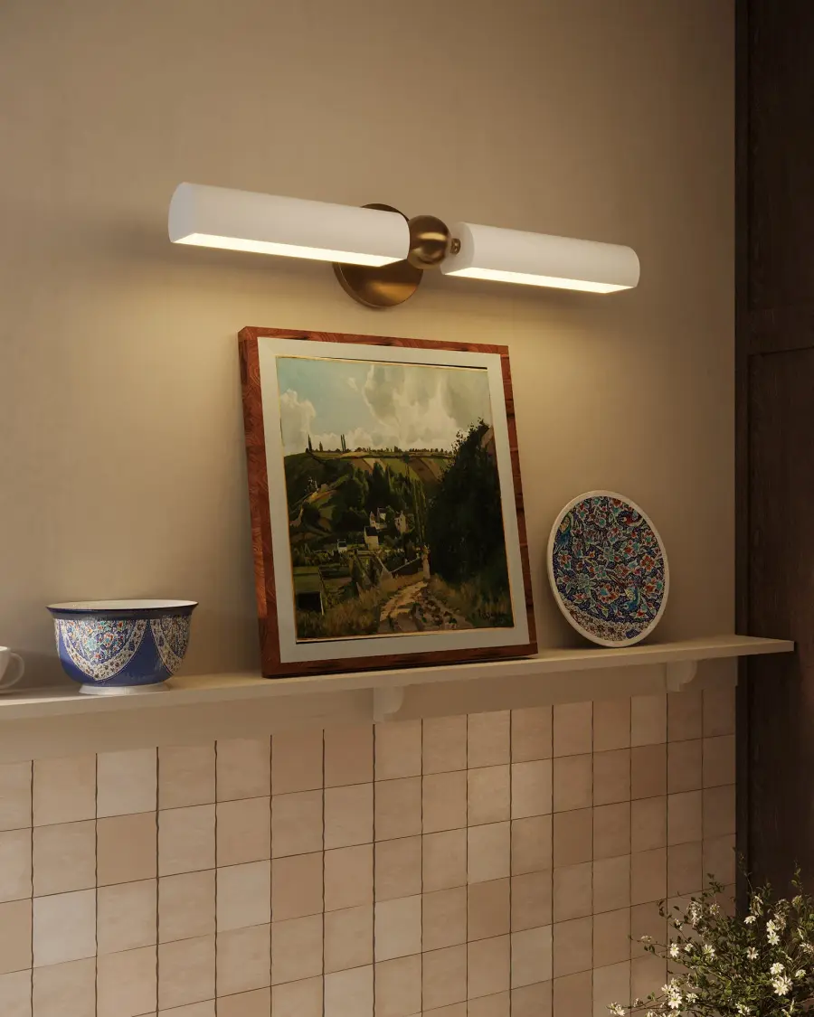 Cole 23-Inch Picture Light in Brushed Gold - Image 2