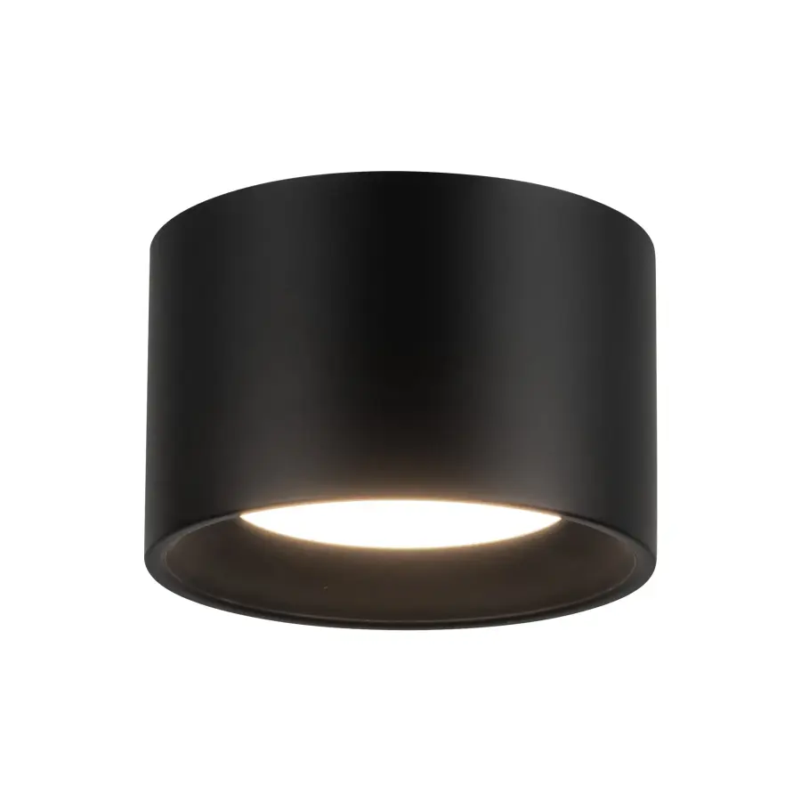 Uma 5-Inch Semi-Flush Mount in Black - Image 1