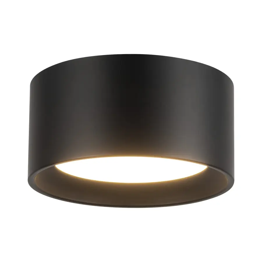 Uma 7-Inch Short Semi-Flush Mount in Black - Image 6