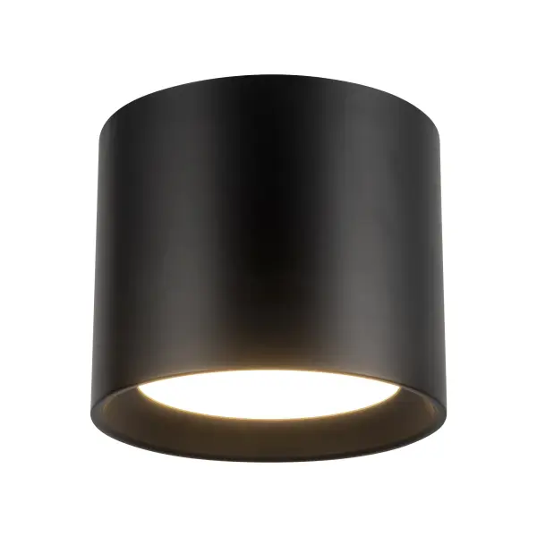 Uma 7-Inch Semi-Flush Mount in Black - Image 1