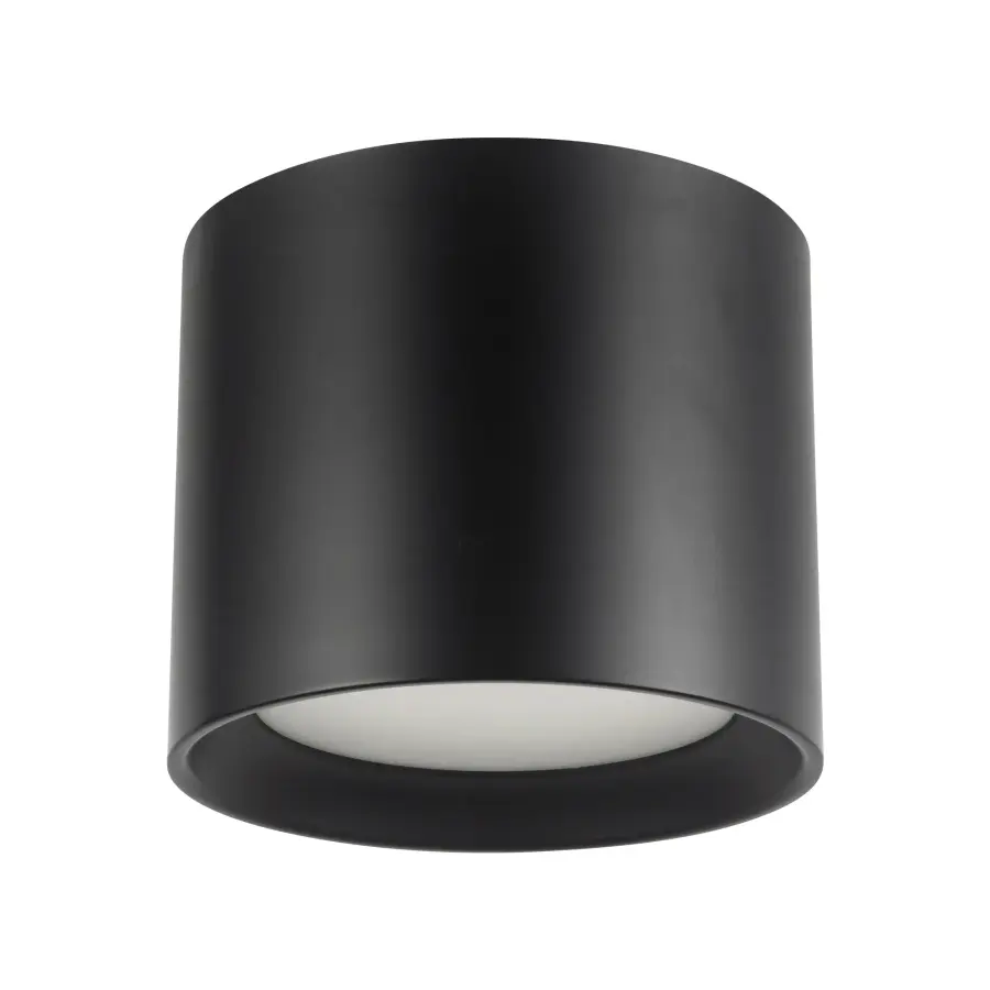 Uma 7-Inch Semi-Flush Mount in Black - Image 2