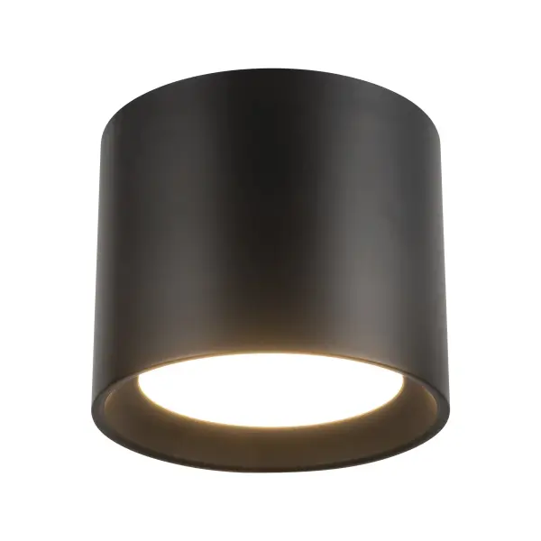 Uma 7-Inch Semi-Flush Mount in Black - Image 4