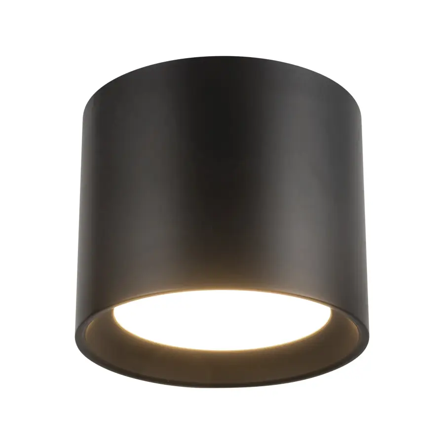 Uma 7-Inch Semi-Flush Mount in Black - Image 4